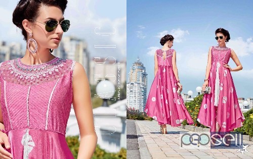 elegant glamour vol 15 designer heavy silk and georgette kurtis 1 
