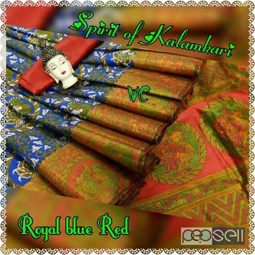 VC brand spirit of kalamkari sarees available at wholesale- rs800 each moq- 10pcs no singles or retail 0 