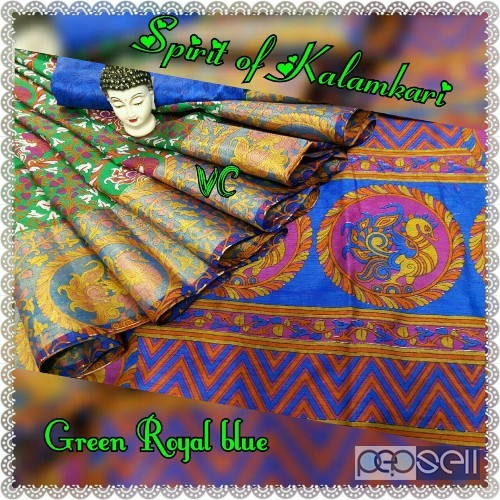 VC brand spirit of kalamkari sarees available at wholesale- rs800 each moq- 10pcs no singles or retail 2 