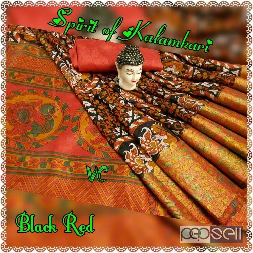 VC brand spirit of kalamkari sarees available at wholesale- rs800 each moq- 10pcs no singles or retail 4 