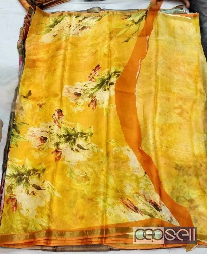 elegant kota digital printed sarees with running blouse available 2 