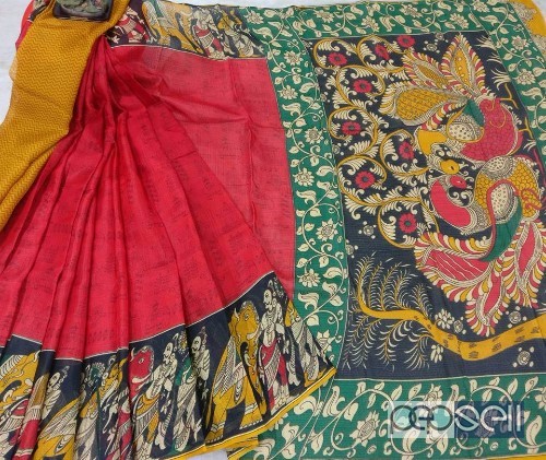 elegant kalamkari and pochampally printed manipuri kota silk sarees available 2 