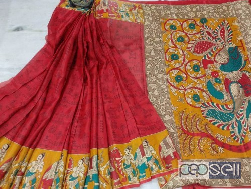 elegant kalamkari and pochampally printed manipuri kota silk sarees available 3 