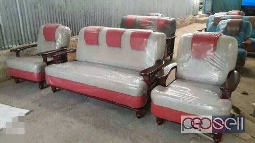 White-and-red Sofa Set for sale at Alappuzha 0 
