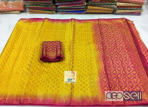 SF BRAND organza silk sarees- rs800 each moq-10pcs no singles or retail interested buyers can contact for full collection pics 0 