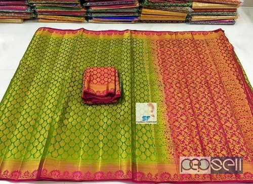 SF BRAND organza silk sarees- rs800 each moq-10pcs no singles or retail interested buyers can contact for full collection pics 3 