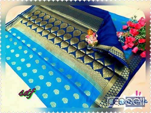 SDF brand organza silk sarees- rs800 each moq- 10pcs no singles or retail 2 