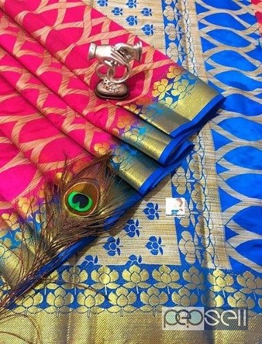 SF brand organza silk sarees- rs750 each moq- 10pcs no singles or retail 4 
