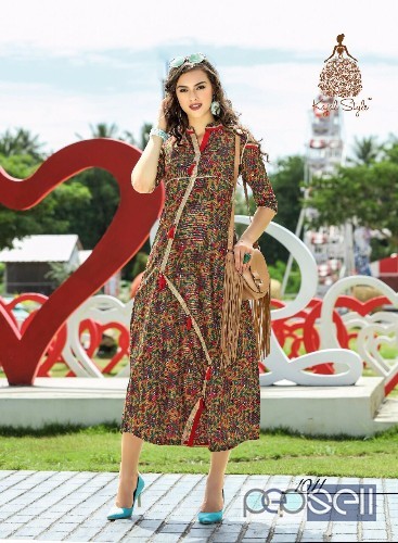 kajal fashion femina vol1 cotton printed kurtis catalog at wholesale moq- 12pcs price- rs350 each size- m to 3xl no singles 4 
