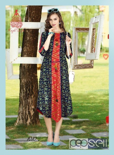 kajal fashion femina vol1 cotton printed kurtis catalog at wholesale moq- 12pcs price- rs350 each size- m to 3xl no singles 5 