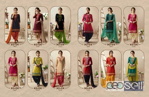 kessi patiala house vol57 cotton satin emboidery suits at wholesale moq- 12pcs price- rs760 each no singles 5 