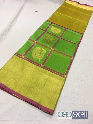 elegant pure kanchi pattu sarees with silk weaving work and running blouse available 1 