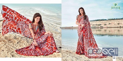 sanskar sarika georgette sarees catalog at wholesale available moq- 18pcs price- rs740 each no singles 4 