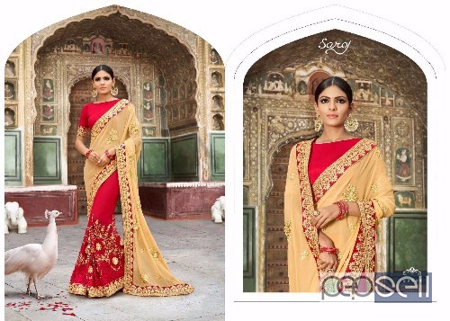 saroj aashiyana designer sarees catalog available at wholesale moq- 8pcs price- rs1850 each no singles 0 