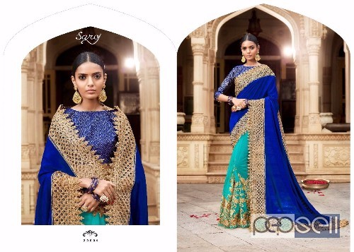 saroj aashiyana designer sarees catalog available at wholesale moq- 8pcs price- rs1850 each no singles 1 