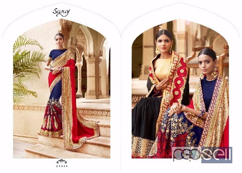 saroj aashiyana designer sarees catalog available at wholesale moq- 8pcs price- rs1850 each no singles 3 