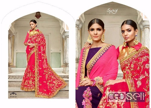 saroj aashiyana designer sarees catalog available at wholesale moq- 8pcs price- rs1850 each no singles 4 