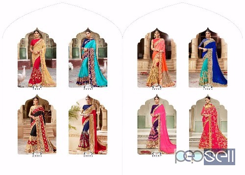 saroj aashiyana designer sarees catalog available at wholesale moq- 8pcs price- rs1850 each no singles 5 