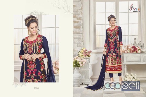 shree fabs first choice vol18 georgette catalog at wholesale moq- 8pcs no singles price- rs1140 each 1 