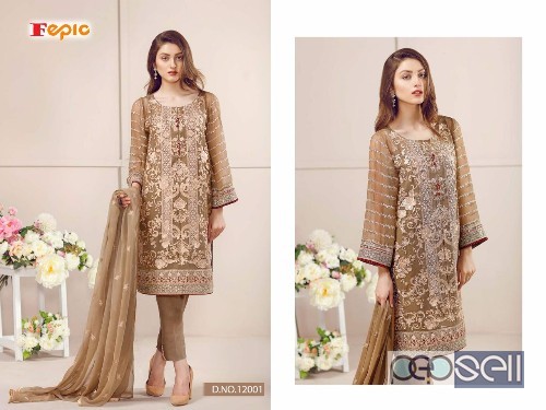 elegant fepic rosemeen pret georgette pakistani suits with nazneen dupatta available 4 