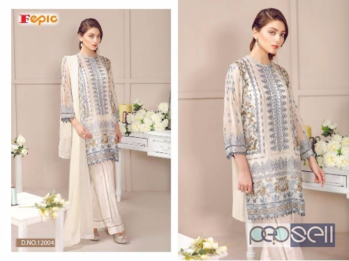 elegant fepic rosemeen pret georgette pakistani suits with nazneen dupatta available 5 