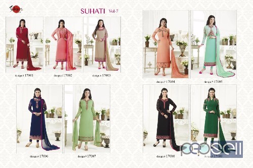 suhati vol7 georgette designer suits catalog at wholesale available 2 