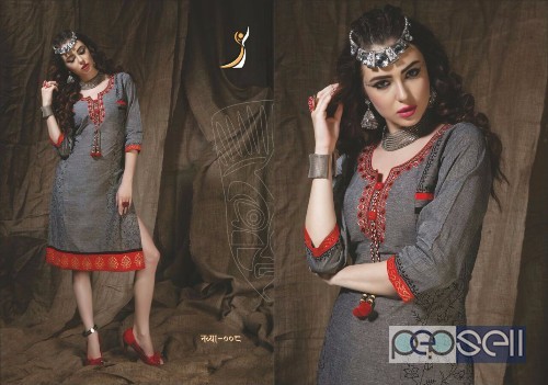 elegant south cotton embroidered peehu navya kurtis available in all sizes 3 
