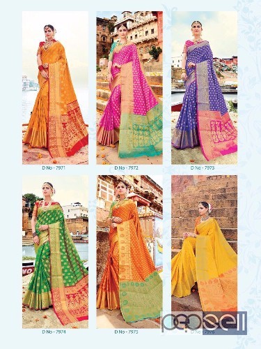 elegant shangrila varanasi weaving silk sarees with rich pallu and paire blouse avaialble 1 