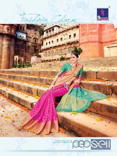 elegant shangrila varanasi weaving silk sarees with rich pallu and paire blouse avaialble 5 