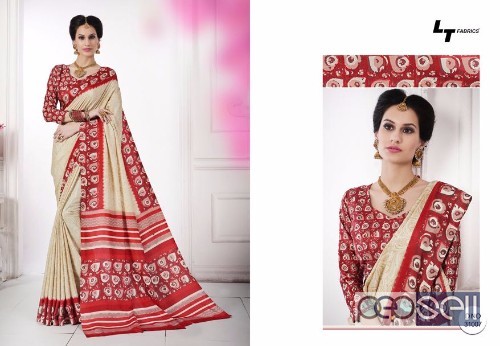 elegant lt kanjivaram vol 2 silk printed fashionable sarees with blouse piece avaialble 3 
