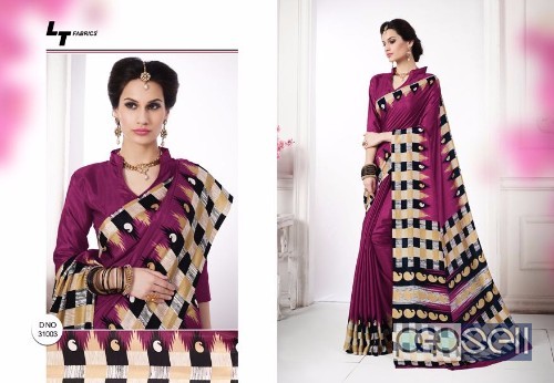 elegant lt kanjivaram vol 2 silk printed fashionable sarees with blouse piece avaialble 5 