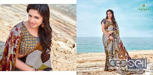 elegant sanskar sarika georgette printed designer sarees available 0 