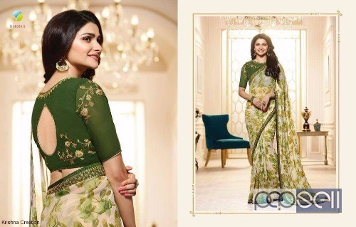 elegant vinay starwalk vol 27 georgette printed sarees with embroidered blouse avaialble 3 