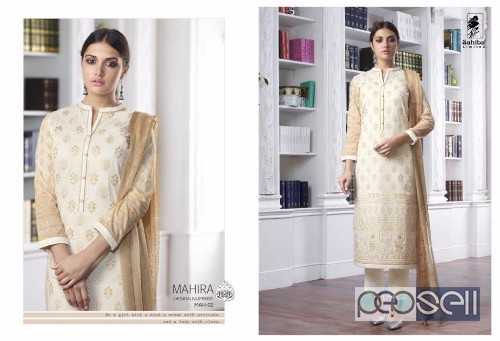 elegant sahiba mahira pure cotton embroidery suits with digital print available 3 