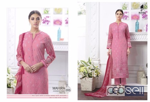 elegant sahiba mahira pure cotton embroidery suits with digital print available 4 