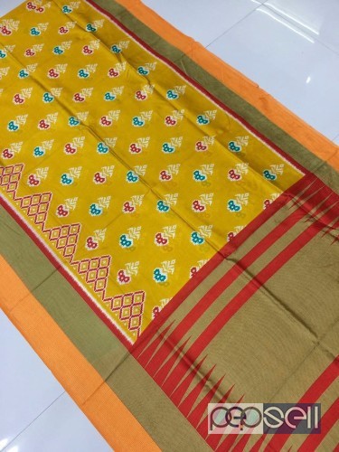 elegant latest collection of soft silk printed sarees with running blouse available 2 