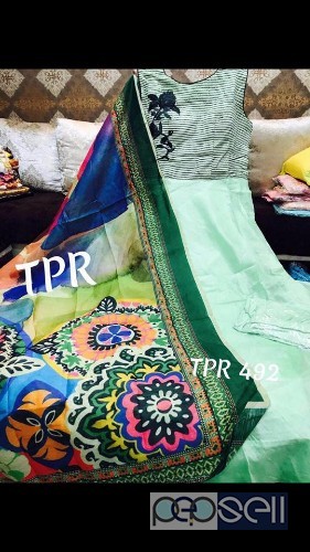 TPR brand non catalog dresses cotton gowns size- 34-48 price- rs1800 each singles available 2 