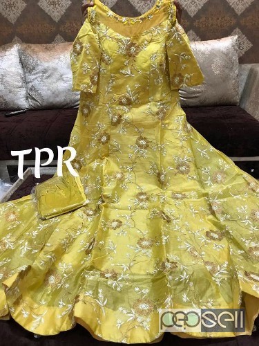 TPR brand non catalog dresses cotton gowns size- 34-48 price- rs1800 each singles available 3 