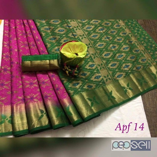 APF brand kicha silk sarees non catalog at wholesale price- rs800 each moq- 10pcs no singles or retail 2 