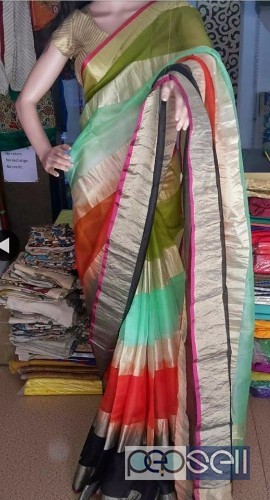 elegant latest designer multicolor kota silk sarees with running blouse available 0 