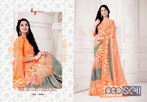 nitya lt zara vol20 weightless georgette printed sarees catalog at wholesale moq- 22pcs no singles price- rs300 each 1 