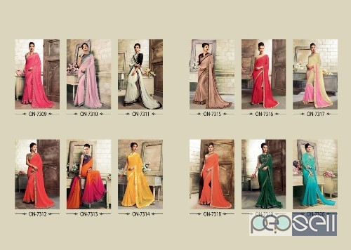 t&m ocean vol3 georgette designer sarees catalog at wholesale available 4 