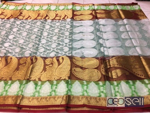 elegant latest collection of tussar silk sarees with rich pallu and running blouse available 0 