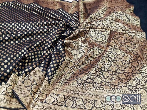 elegant handloom banarasi soft silk weaving sarees with rich pallu and running blouse available 1 