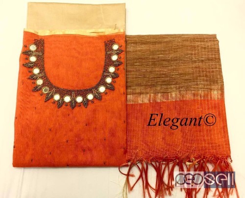 elegant banarasi handwork silk suits with silk bottom and banarasi dupatta available 0 