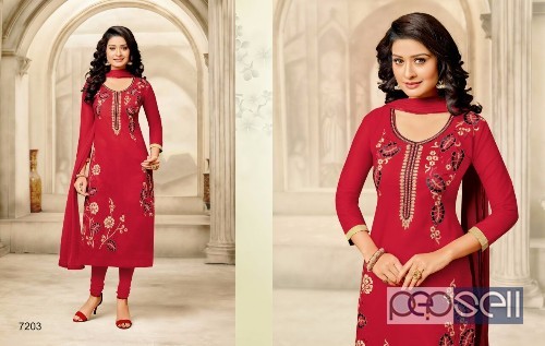 ganesh fashion baby doll cotton embroidery suits catalog at wholesale 3 