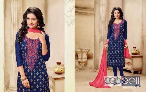 ganesh fashion baby doll cotton embroidery suits catalog at wholesale 5 