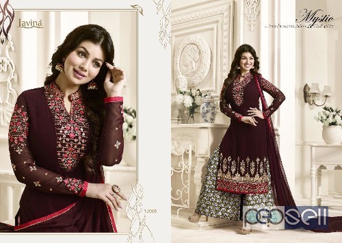 elegant heavy georgette embroidered lavina vol 12 suits with nazneen dupatta 1 