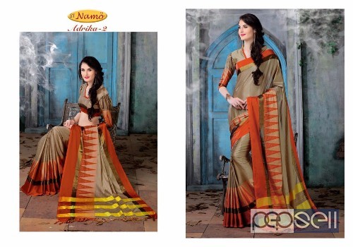  st namo adrika cotton silk sarees catalog at wholesale available moq- 10pcs no singles price- rs760 each 2 