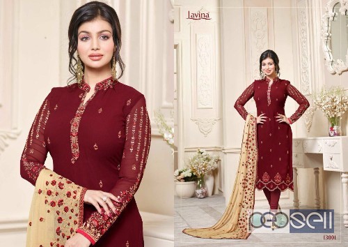 elegant georgette embroidered lavina vol 13 suits with nazneen dupatta avaialble 0 